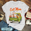 Personalized T-shirt - Gift For Cat Lover - Cat Mom Fall Truck