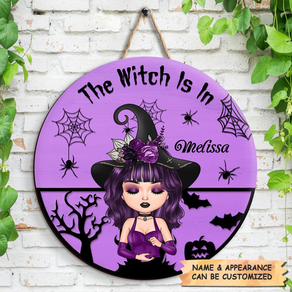 Personalized Door Sign - Gift For Witch - The Witch Is In