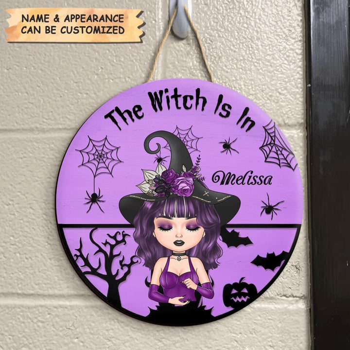 Personalized Door Sign - Gift For Witch - The Witch Is In