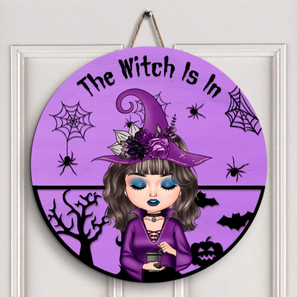 Personalized Door Sign - Gift For Witch - The Witch Is In