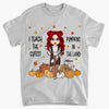Personalized T-shirt - Gift For Teacher - I Teach The Cutest Pumpkins In The Land