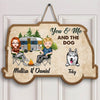 Personalized Door Sign - Gift For Camping Lover - You &amp; Me And The Dogs