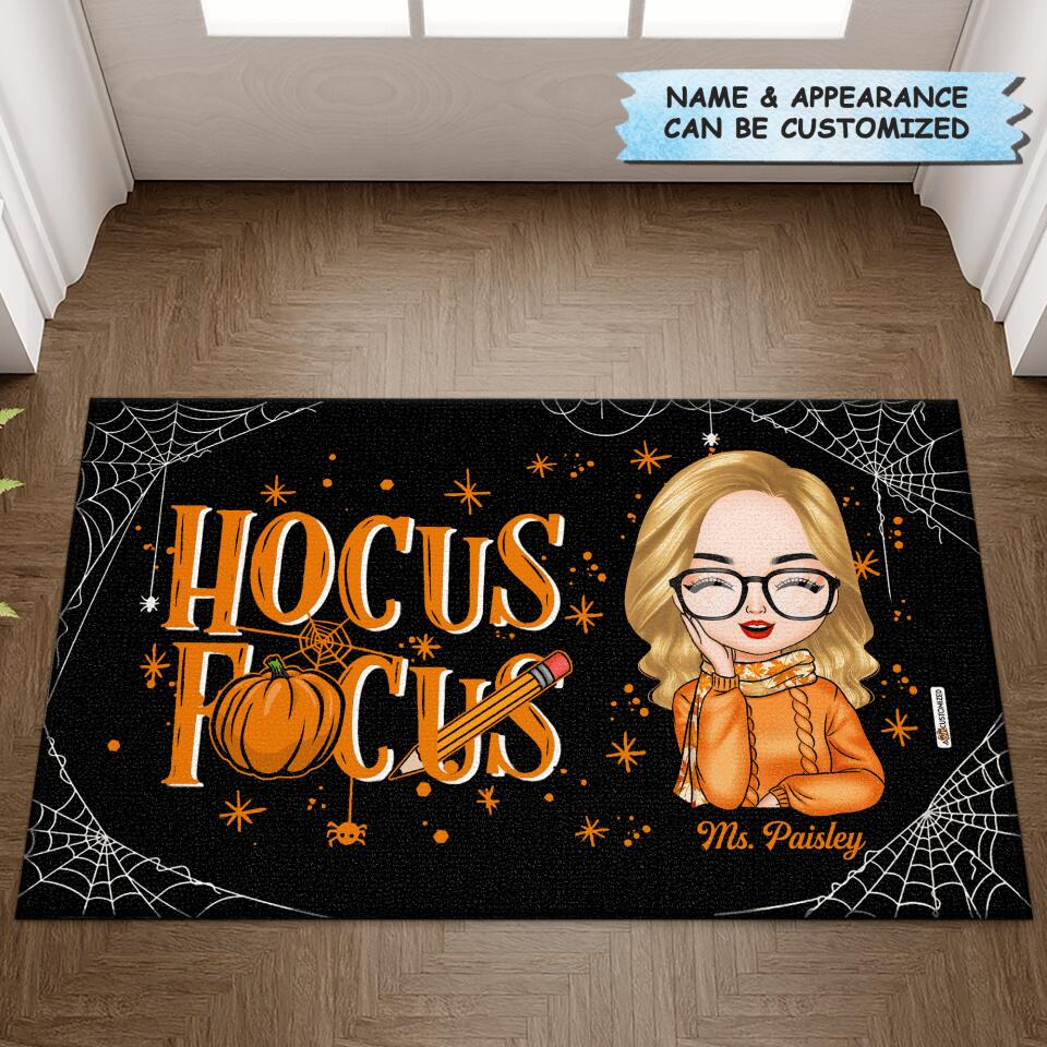 Personalized Doormat - Gift For Teacher - Hocus Focus