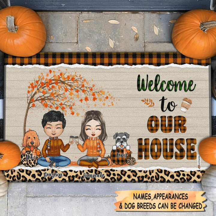 Personalized Doormat - Gift For Dog Lover - Welcome To Our House