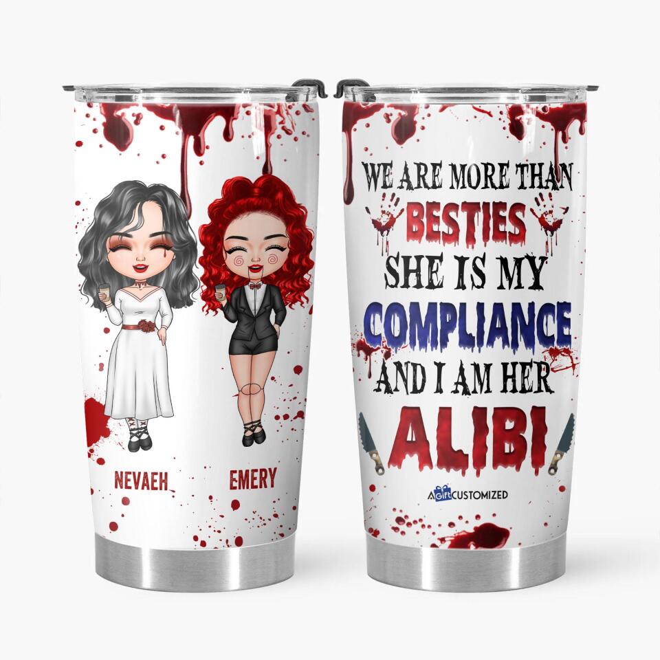 Personalized Tumbler - Gift For Bestie - We Are More Than Besties