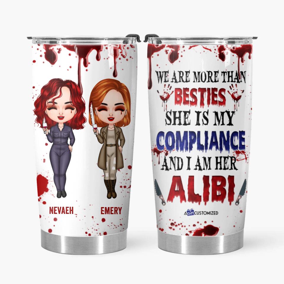 Personalized Tumbler - Gift For Bestie - We Are More Than Besties