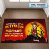 Personalized Doormat - Gift For Witch - Buckle Up Buttercup