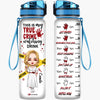 Personalized Water Tracker Bottle - Gift For Halloween - This Is My True Crime