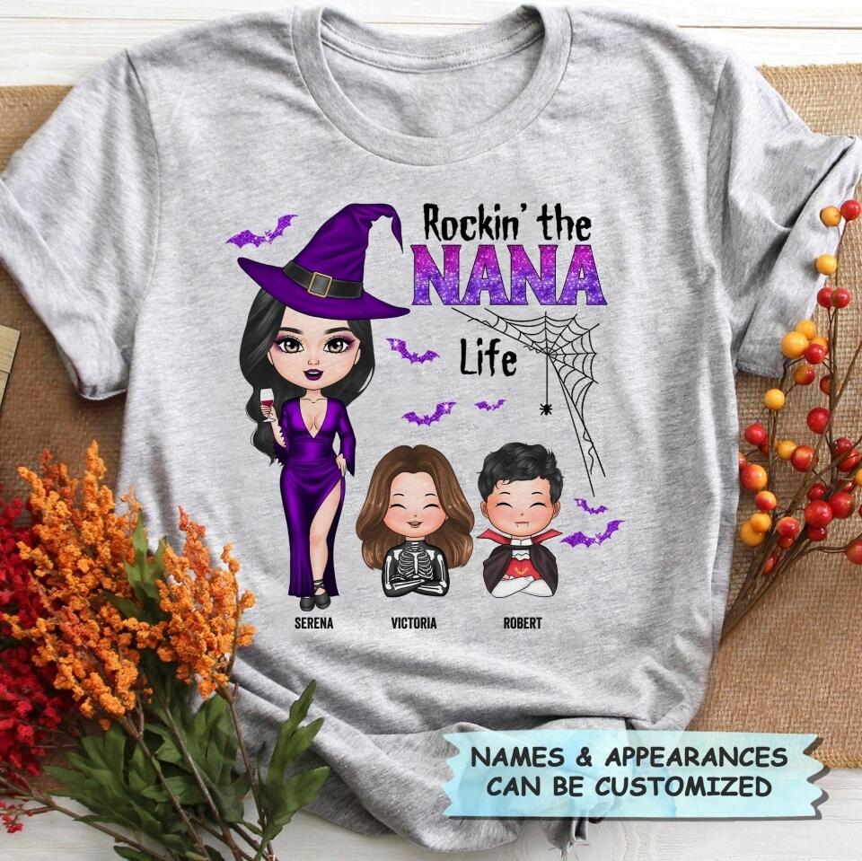 Personalized T-shirt - Gift For Grandma - Rockin' The Nana Life
