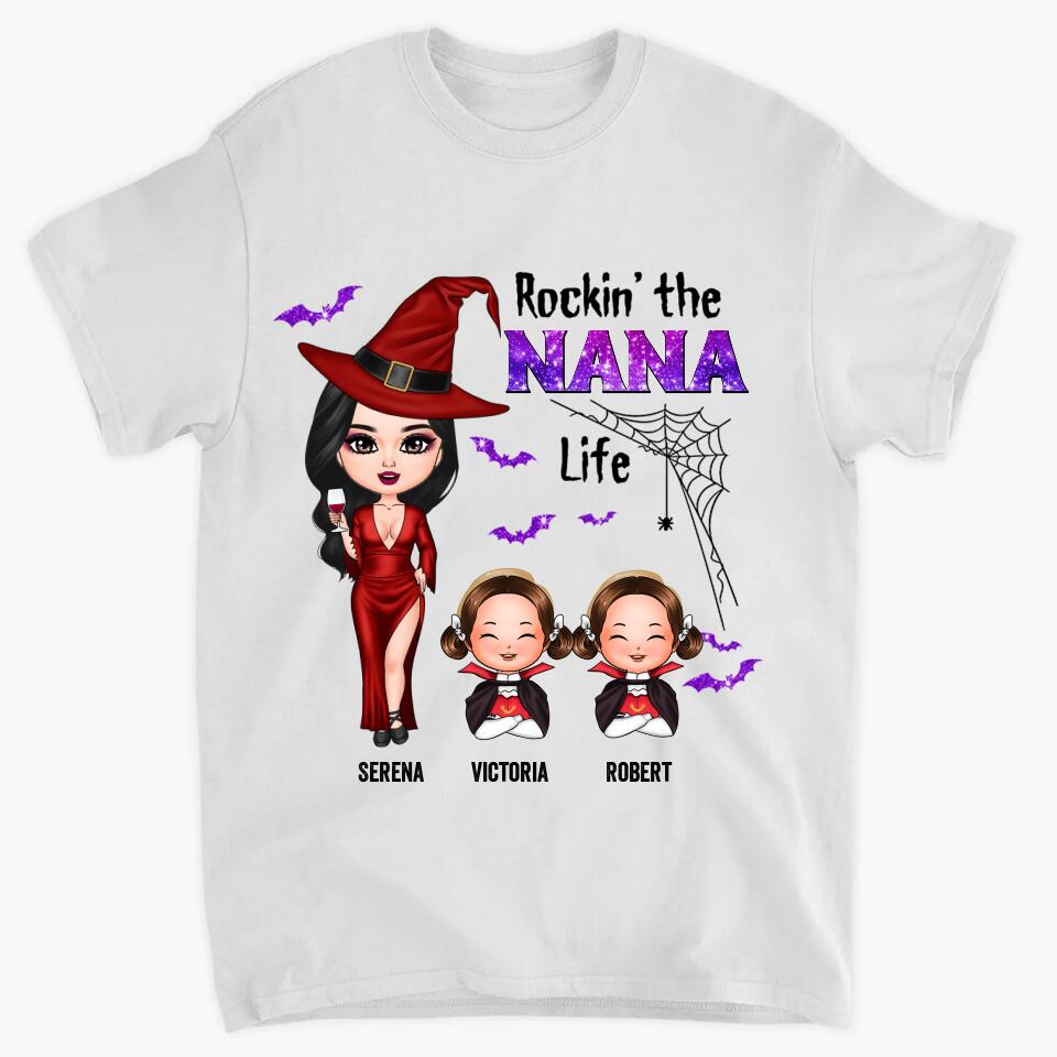 Personalized T-shirt - Gift For Grandma - Rockin' The Nana Life