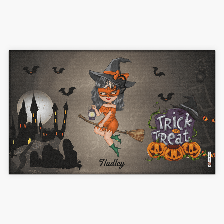 Personalized Doormat - Gift For Witch - Trick Or Treat