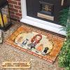 Personalized Doormat - Gift For Dog Lover - A Girl Who Really Loved Fall And Dogs