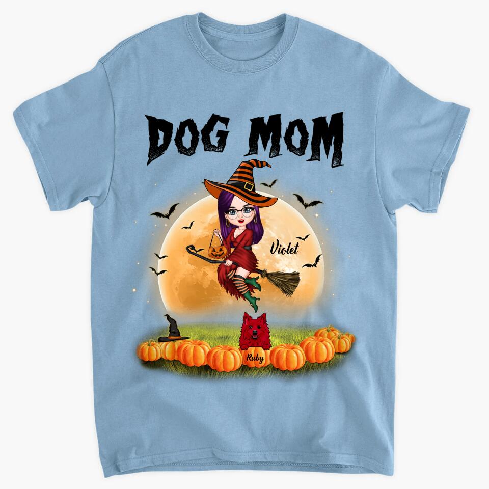 Personalized T-shirt - Gift For Dog Lover - Dog Mom Halloween