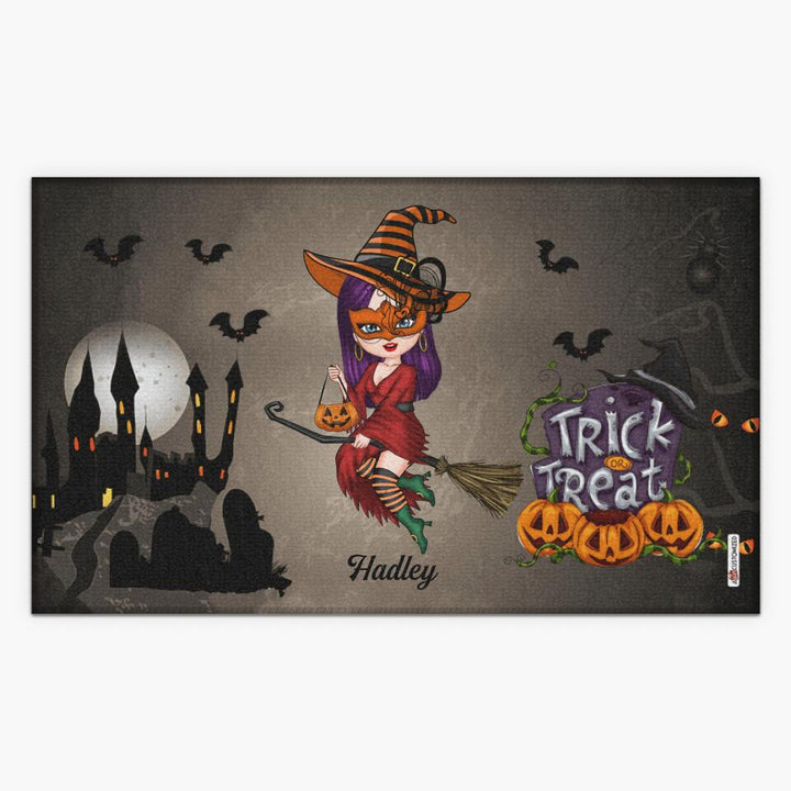 Personalized Doormat - Gift For Witch - Trick Or Treat