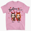 Personalized T-shirt - Gift For Friend - Besties Forever Christmas