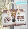 Personalized Leather Bag - Gift For Family Resource Coordinator - Love My Job