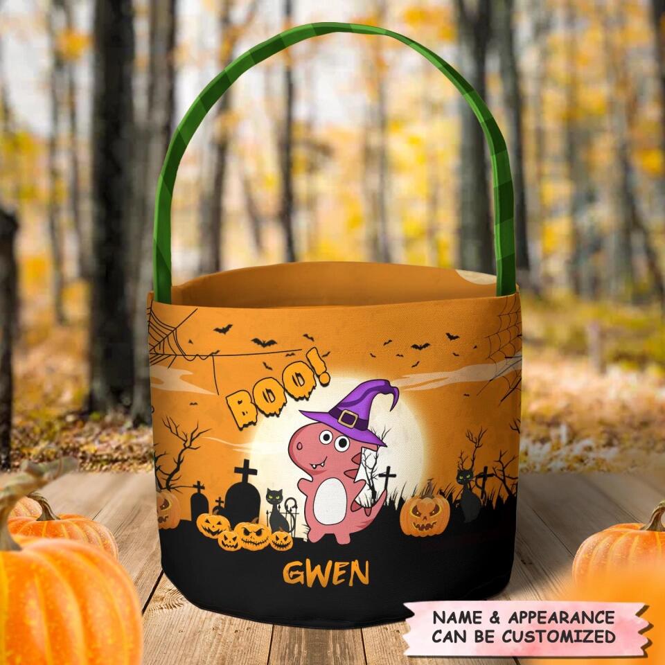 Personalized Fabric Basket - Gift For Family Member - Trick Or Treat