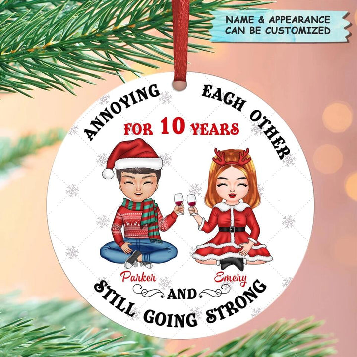 Personalized Aluminium Ornament - Gift For Couple - Annoying Each Other Christmas