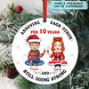 Personalized Aluminium Ornament - Gift For Couple - Annoying Each Other Christmas