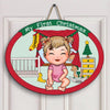 Personalized Door Sign - Gift For Baby - My First Christmas