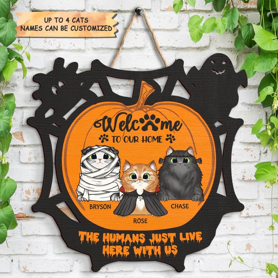 Personalized Door Sign - Gift For Halloween - Welcome To Our Home