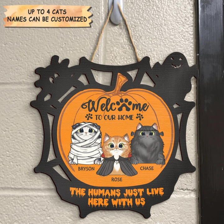 Personalized Door Sign - Gift For Halloween - Welcome To Our Home