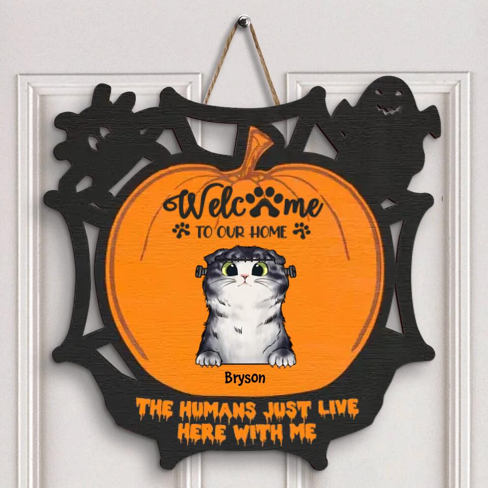 Personalized Door Sign - Gift For Halloween - Welcome To Our Home