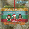 Personalized Aluminium Ornament - Gift For Mom - Mother &amp; Daughters Forever Linked Together