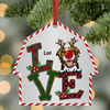 Personalized Aluminium Ornament - Gift For Dog Lover - Love Christmas