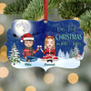 Personalized Aluminium Ornament - Gift For Couple - Our First Christmas Together