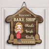 Personalized Door Sign - Gift For Baking Lover - Made Fresh Daily