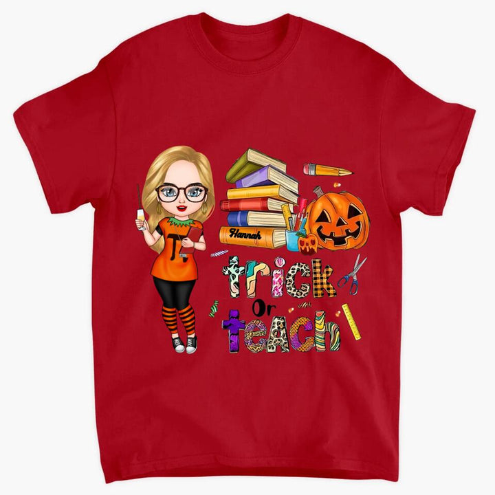 Personalized T-shirt - Gift For Teacher - Trick Or Teach