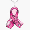 Personalized Keychain - Gift For Nurse - Ribbon Stethoscope