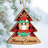 Personalized Wood Ornament - Gift For Cat Lover - Meowy Catmas