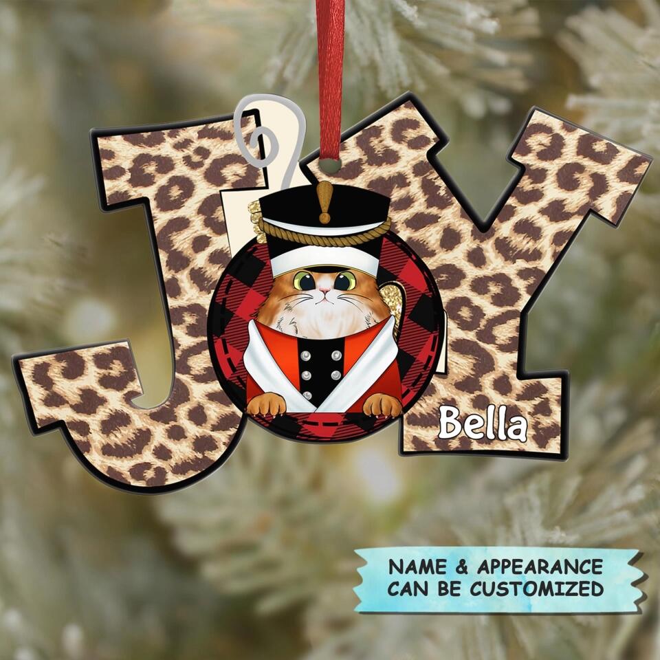 Personalized Aluminium Ornament - Gift For Pet Lover - Joy Christmas