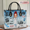 Personalized Leather Bag - Gift For Dentist &amp; Dental Assistant - It&#39;s A Beautiful Day To Save Teeth