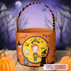 Personalized Fabric Basket - Gift For Kid - Happy Halloween Everyone