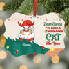 Personalized Aluminium Ornament - Gift For Cat Lover - I&#39;ve Been A Very Good Cat This Year