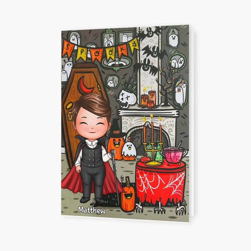 Personalized Greeting Card - Gift For Kid - Spooky Season
