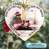 Personalized Wood Ornament - Gift For Couple - From Our First Kiss Till Our Last Breath