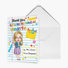 Personalized Greeting Card - Gift For Teacher - Thank You For Being All Kind Of Wonderful