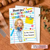 Personalized Greeting Card - Gift For Teacher - Thank You For Being All Kind Of Wonderful