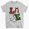 Personalized T-shirt - Gift For Nurse - Love Nurse Life Christmas