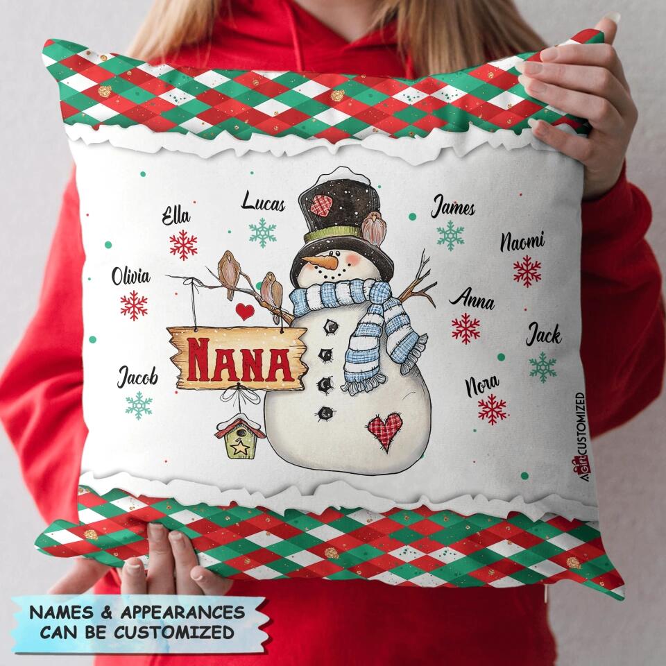 Personalized Pillow Case - Gift For Grandma - Love Being A Nana