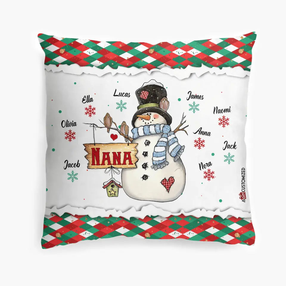 Personalized Pillow Case - Gift For Grandma - Love Being A Nana