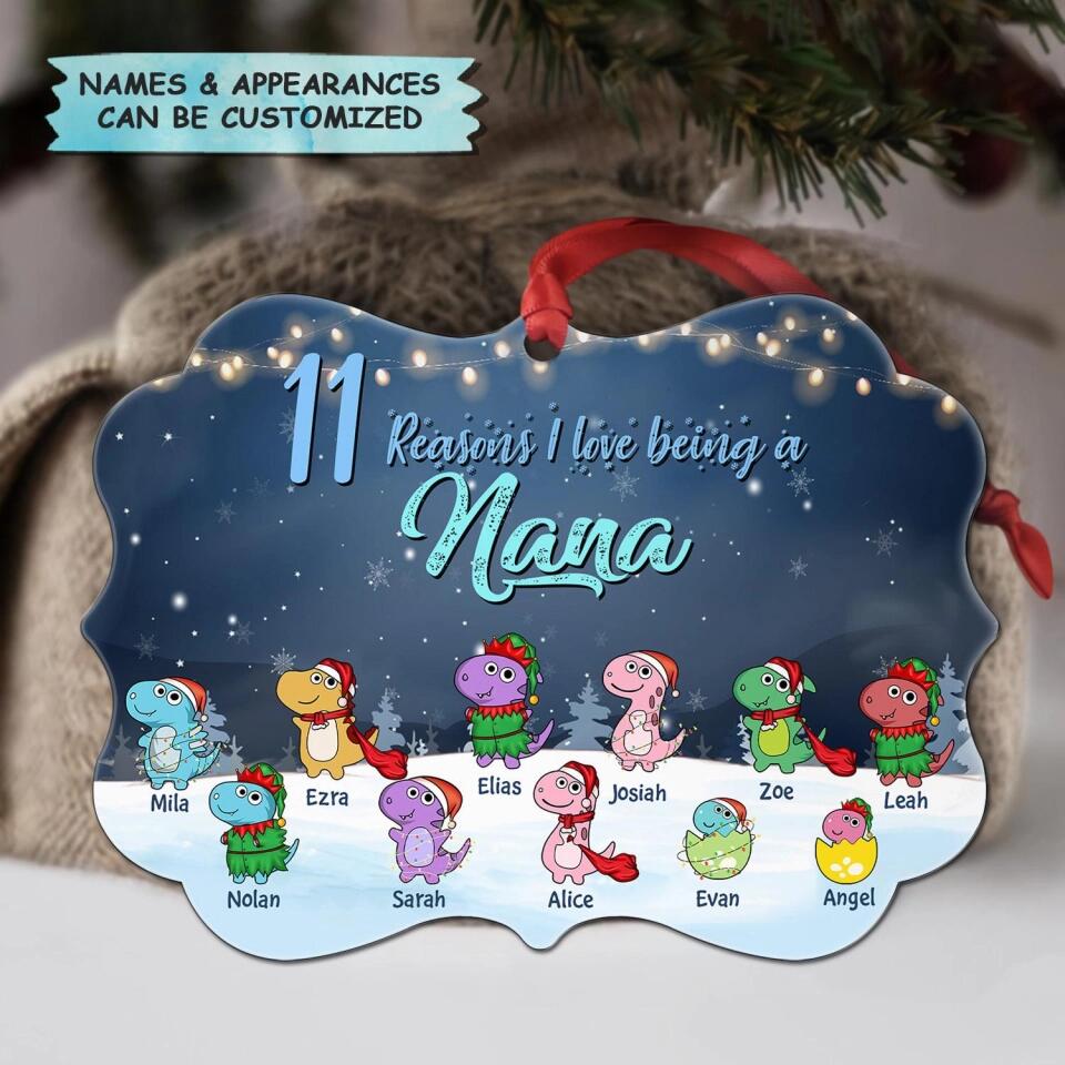 Personalized Aluminium Ornament - Gift For Grandma - I Love Being A Nana