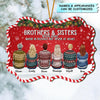 Personalized Wood Ornament - Gift For Family Member - Brothers &amp; Sisters Never Apart