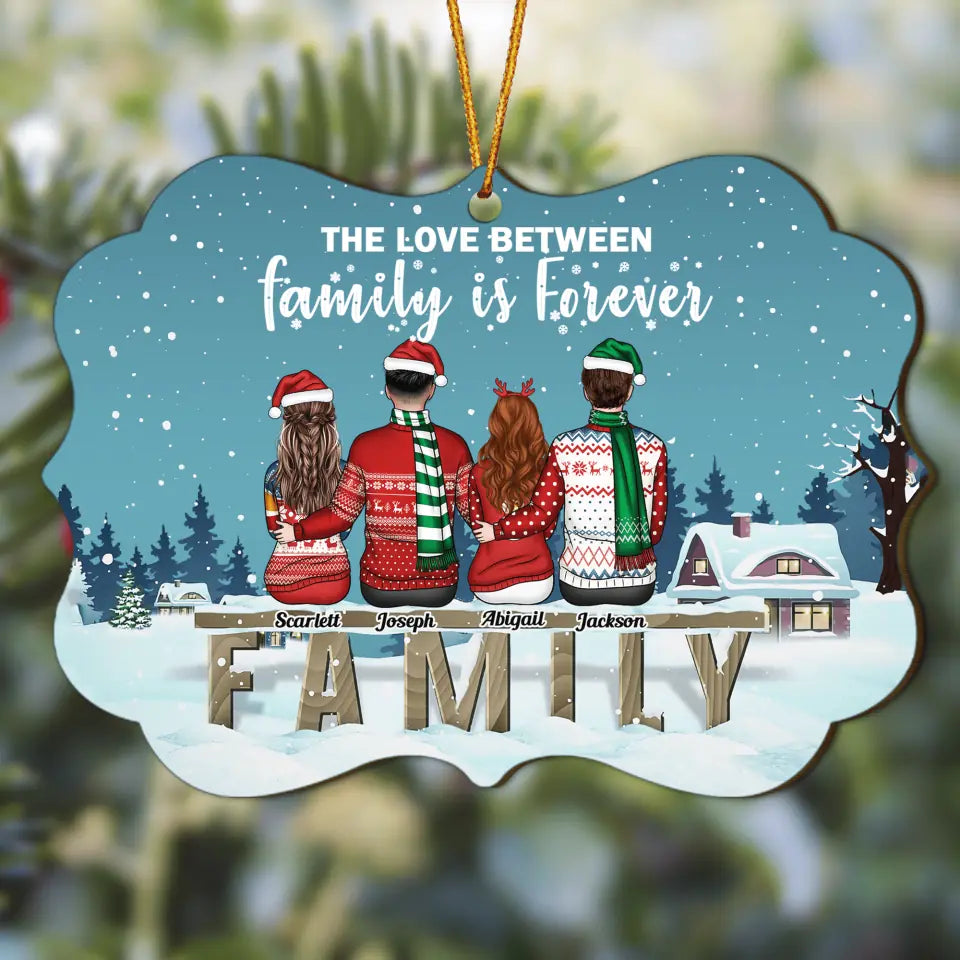 Personalized Wood Ornament - Gift For Family Member - Our Family