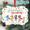 Life Is Better With Grandkids - Personalized Aluminium Ornament - Gift For Family Member