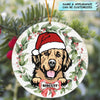 Personalized Mica Ornament - Gift For Dog Lover - First Christmas